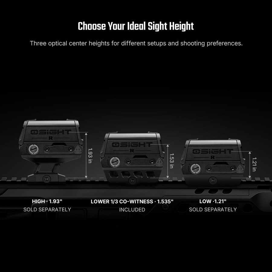 Osight R: первый винтовочный коллиматор марки с посадочным стандартом T1/T2 — изображение 4
